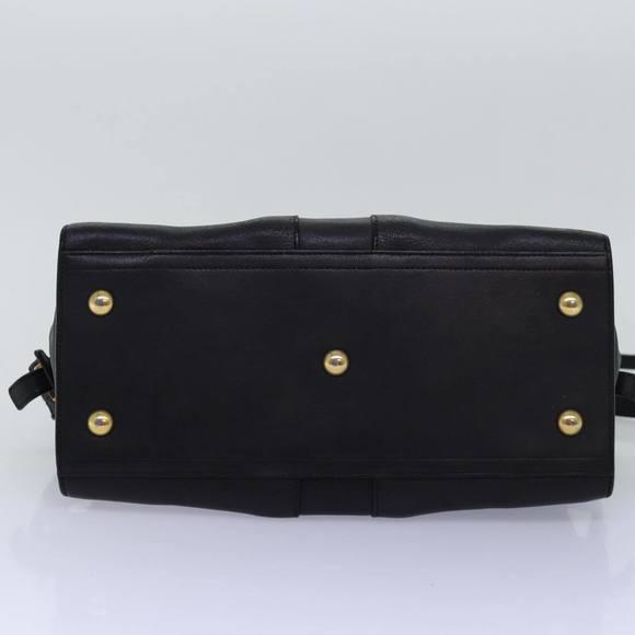 SAINT LAURENT Cavass Chic Mini Hand Bag Leather 2way Black 311222 Auth yk12857 - Picture 5 of 16